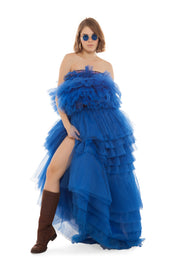 Electric Blue Tulle Top | Thumbnail 1