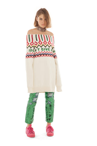 I Don't Give A Chic Mountain Sweater Dress