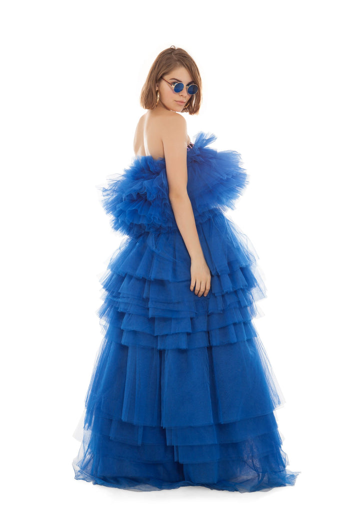 Electric Blue Tulle Maxi Tutu | Festivalia