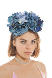 Blue Rose Flower Crown | Thumbnail 1