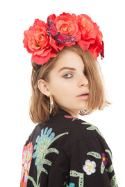 Red Rose Flower Crown | Thumbnail 1