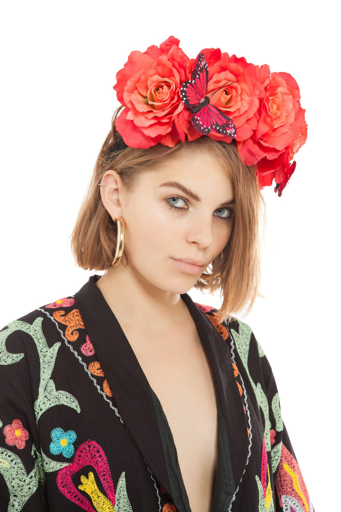 Red Rose Flower Crown | Festivalia