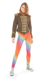 Military Green Moleskine V-Cut Jacket | Thumbnail 4