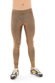 Men's Gold Holographic Leggings | Thumbnail 1