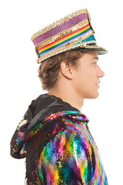 Men's Rainbow Heart Hat | Thumbnail 2