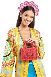 Red Square Woven Basket | Thumbnail 1