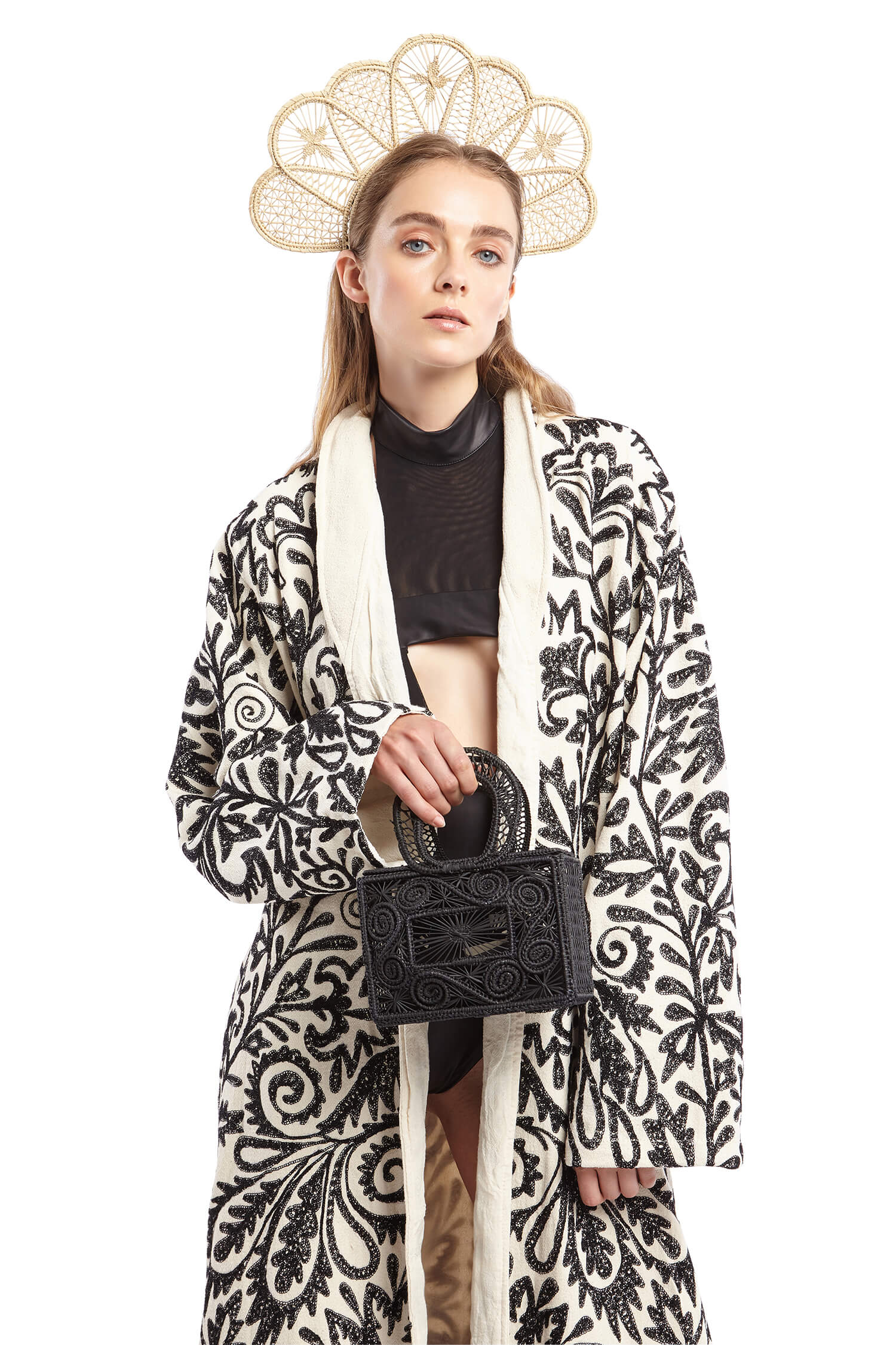 Black Square Woven Basket | Festivalia