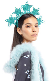 Teal Star Woven Crown | Thumbnail 1