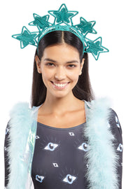 Teal Star Woven Crown | Thumbnail 2