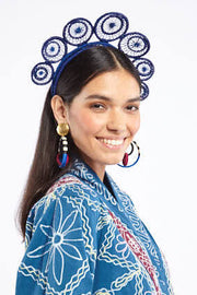 Padau White Hoop Earrings | Thumbnail 5