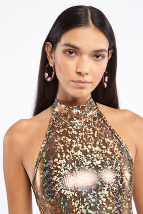 Padau White Hoop Earrings | Festivalia