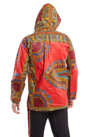 Red Dashiki Print Hoodie | Thumbnail 3