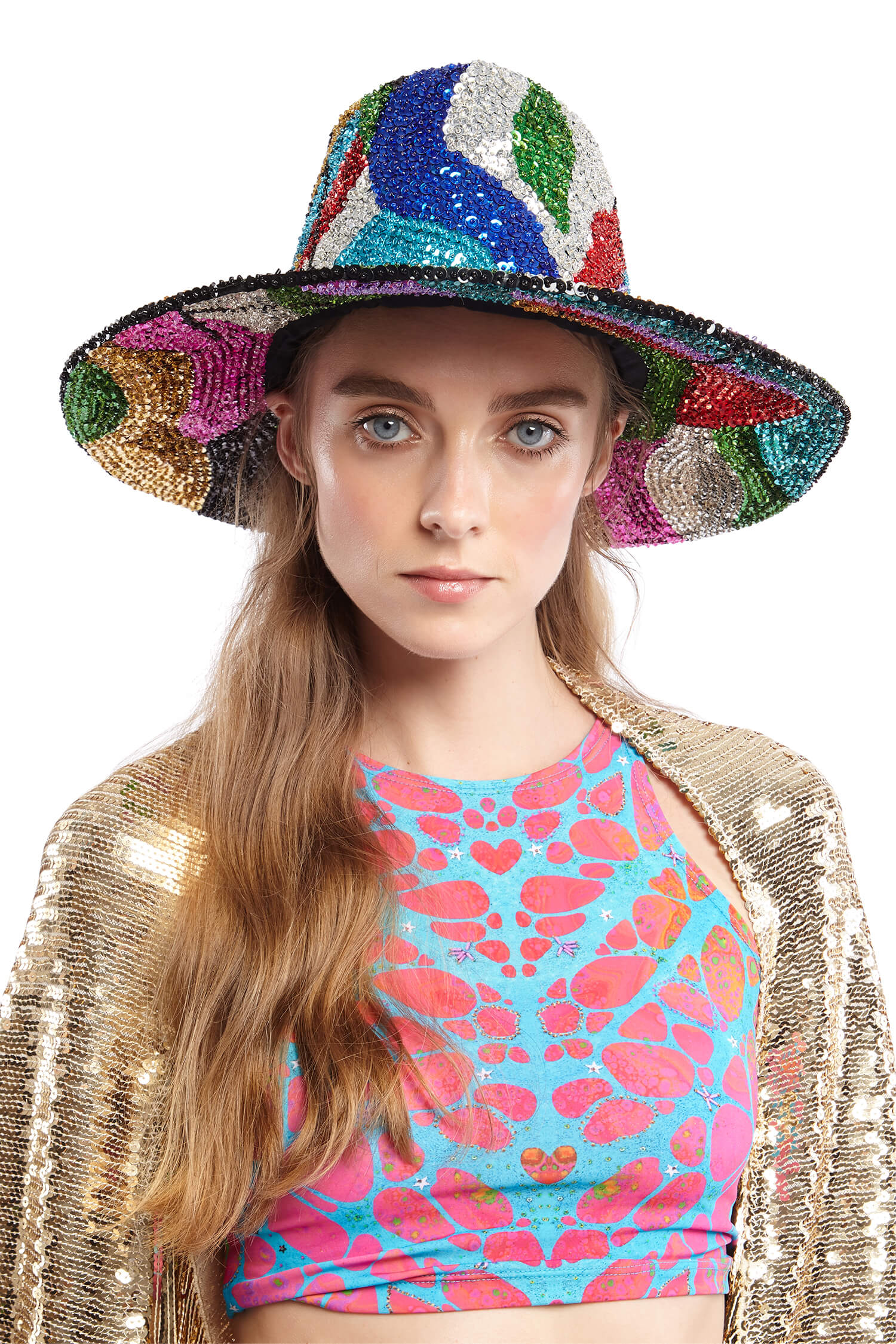 Rainbow Splash Cowboy Hat | Festivalia