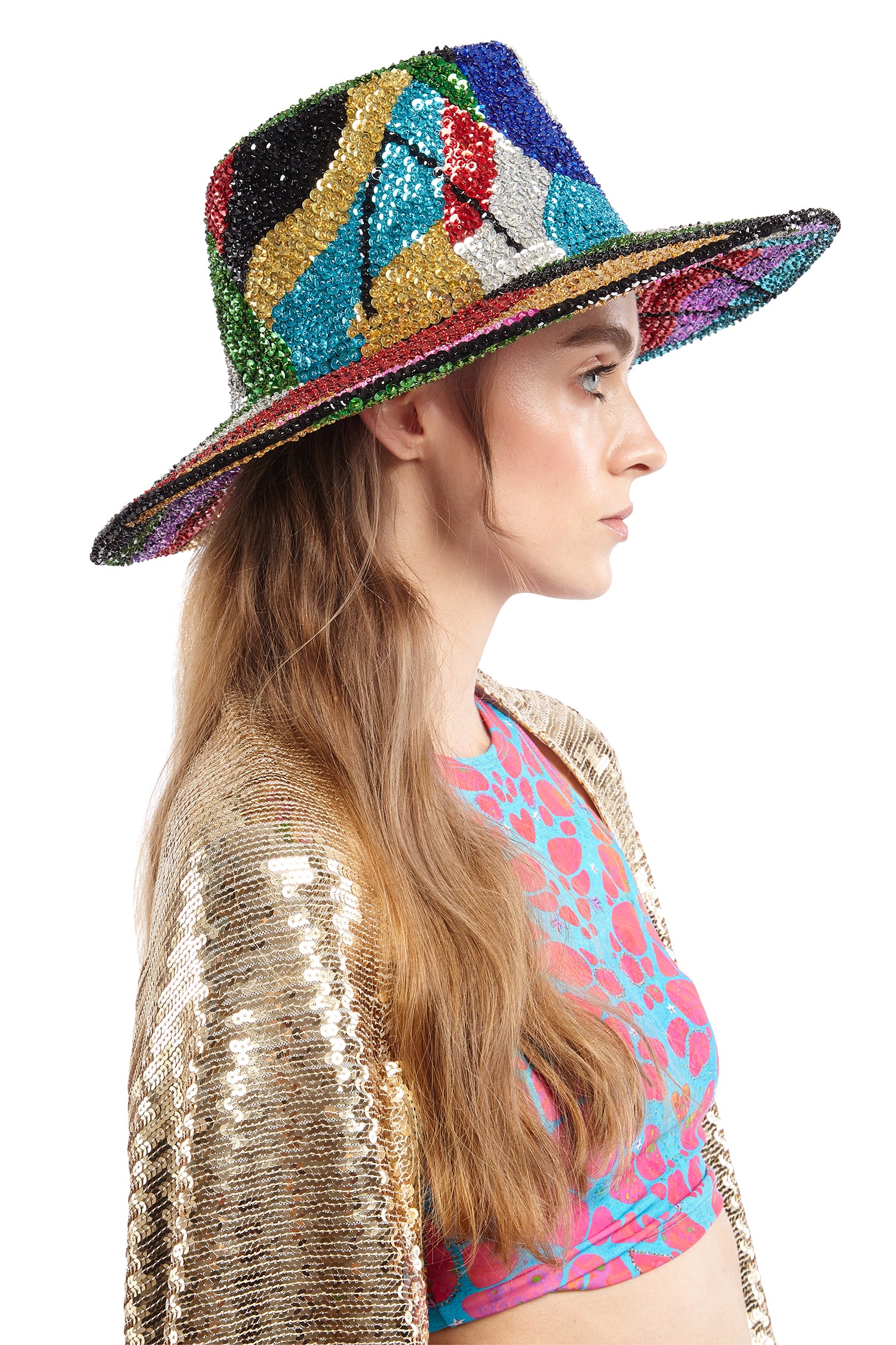 Rainbow Splash Cowboy Hat | Festivalia