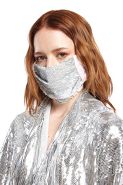 Silver Unicorn Sequin Mask | Thumbnail 1