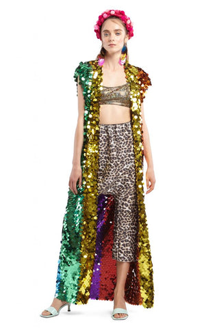 Rainbow Pride Sequin Sleeveless Vest