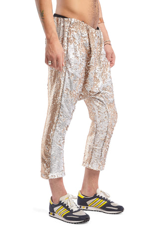 Men's Sequin Harem Pants