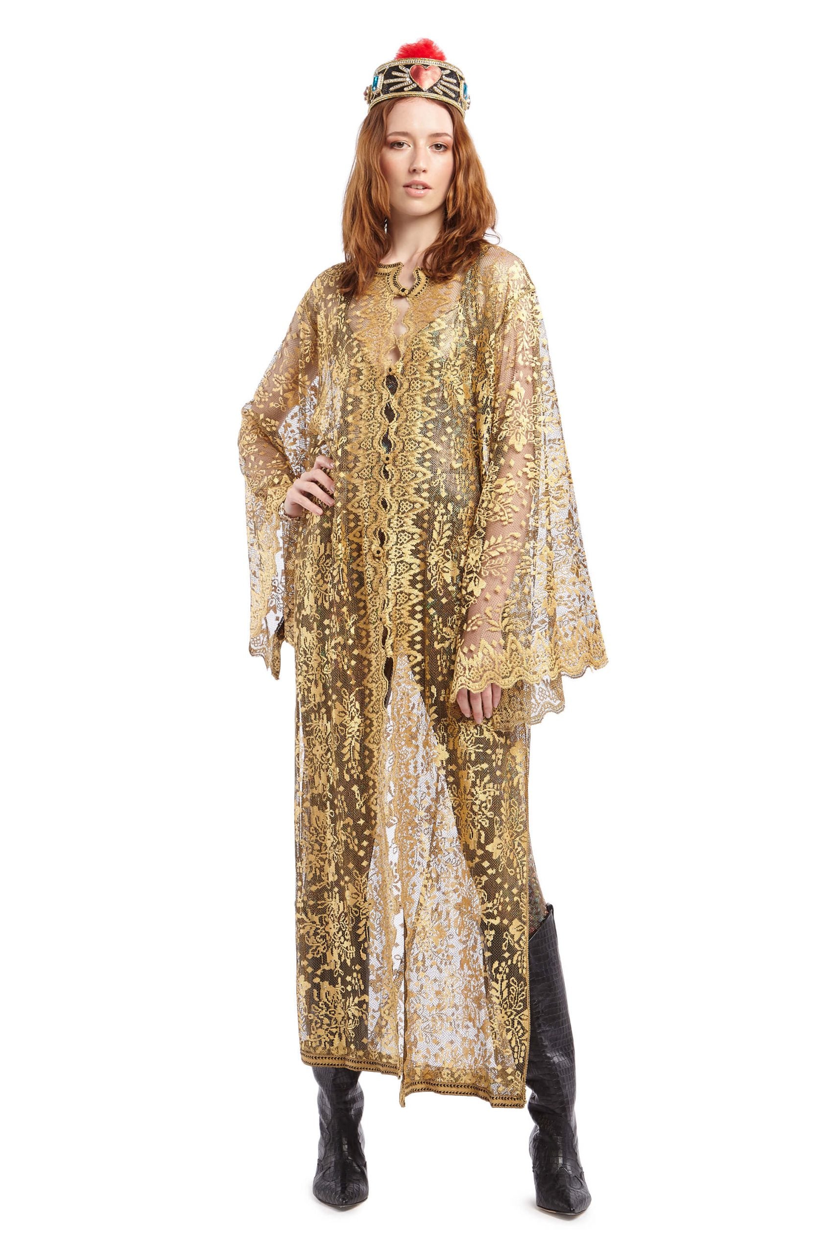 Gold Lace Kaftan | Festivalia