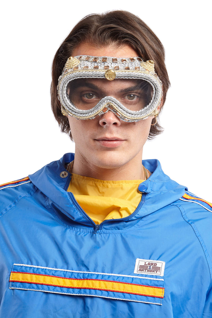 Men's Sergeant Lockdown Silver and Gold Goggles | Festivalia