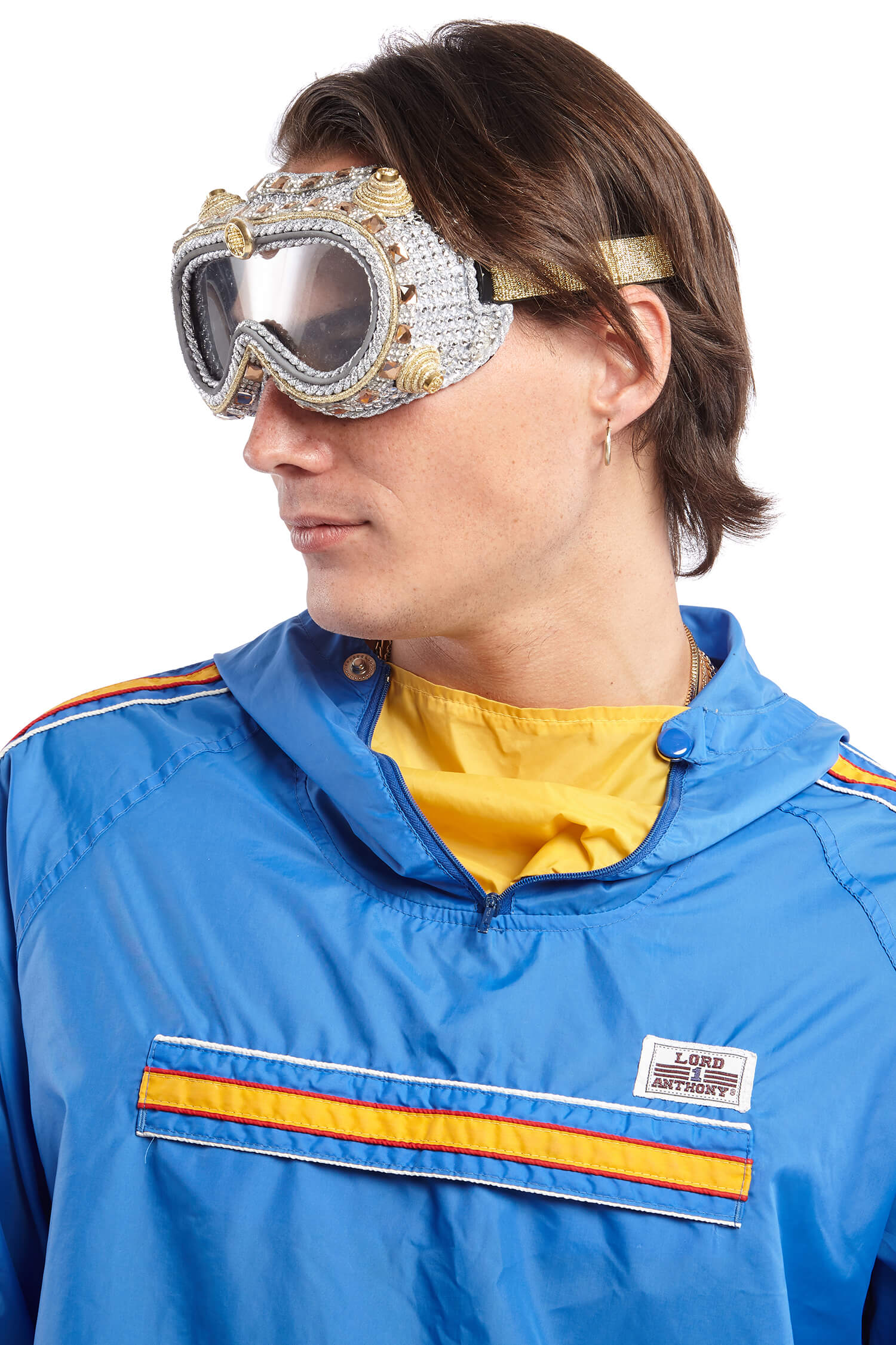 Men's Sergeant Lockdown Silver and Gold Goggles | Festivalia