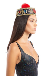 The Royal Raver Embellished Fez Hat | Thumbnail 1