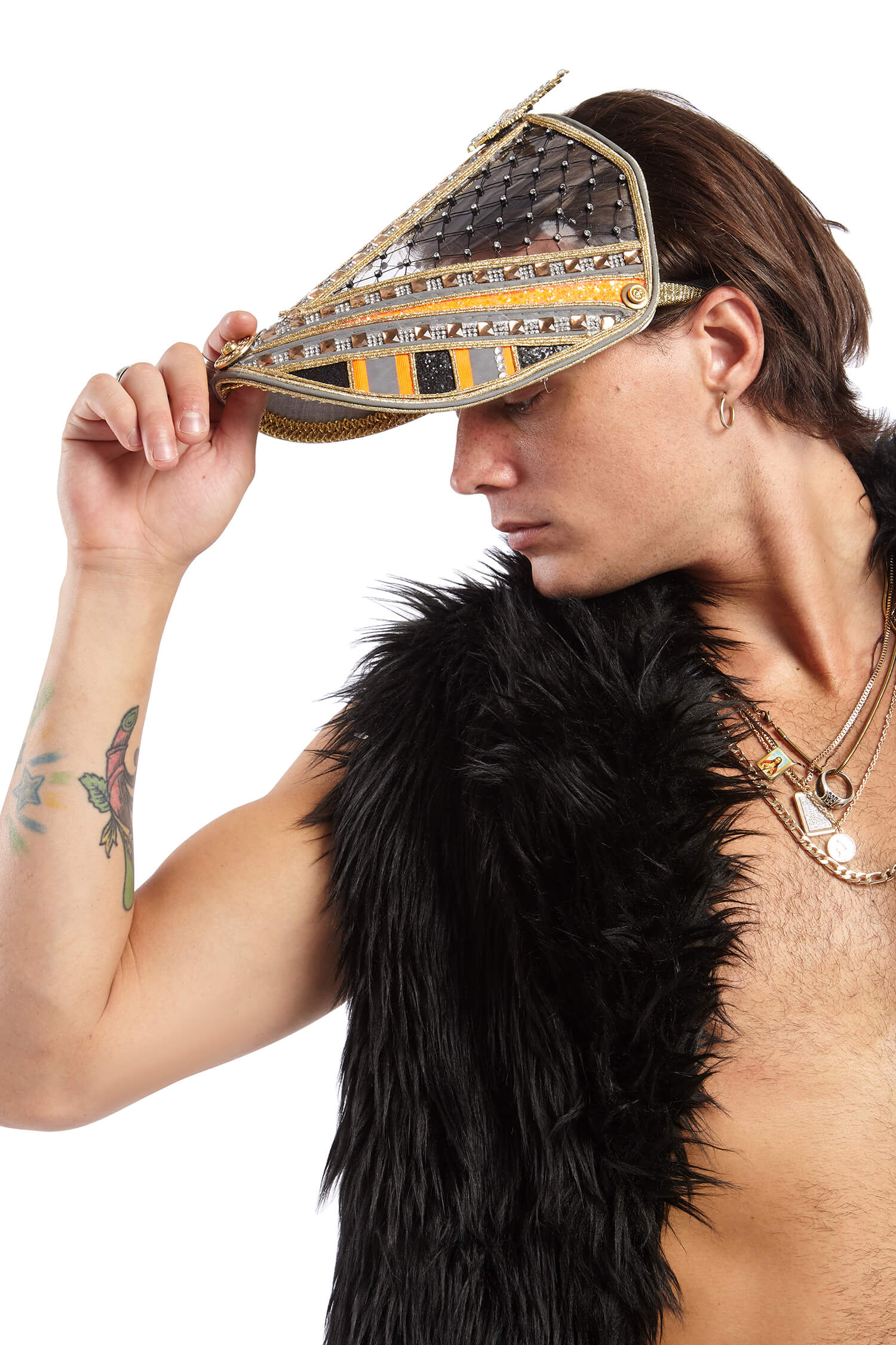 Men's Cannabis Gold Face Mask | Festivalia