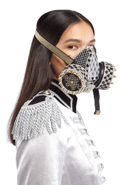 Sergeant Lockdown II Black and Gold Dust Mask | Thumbnail 2